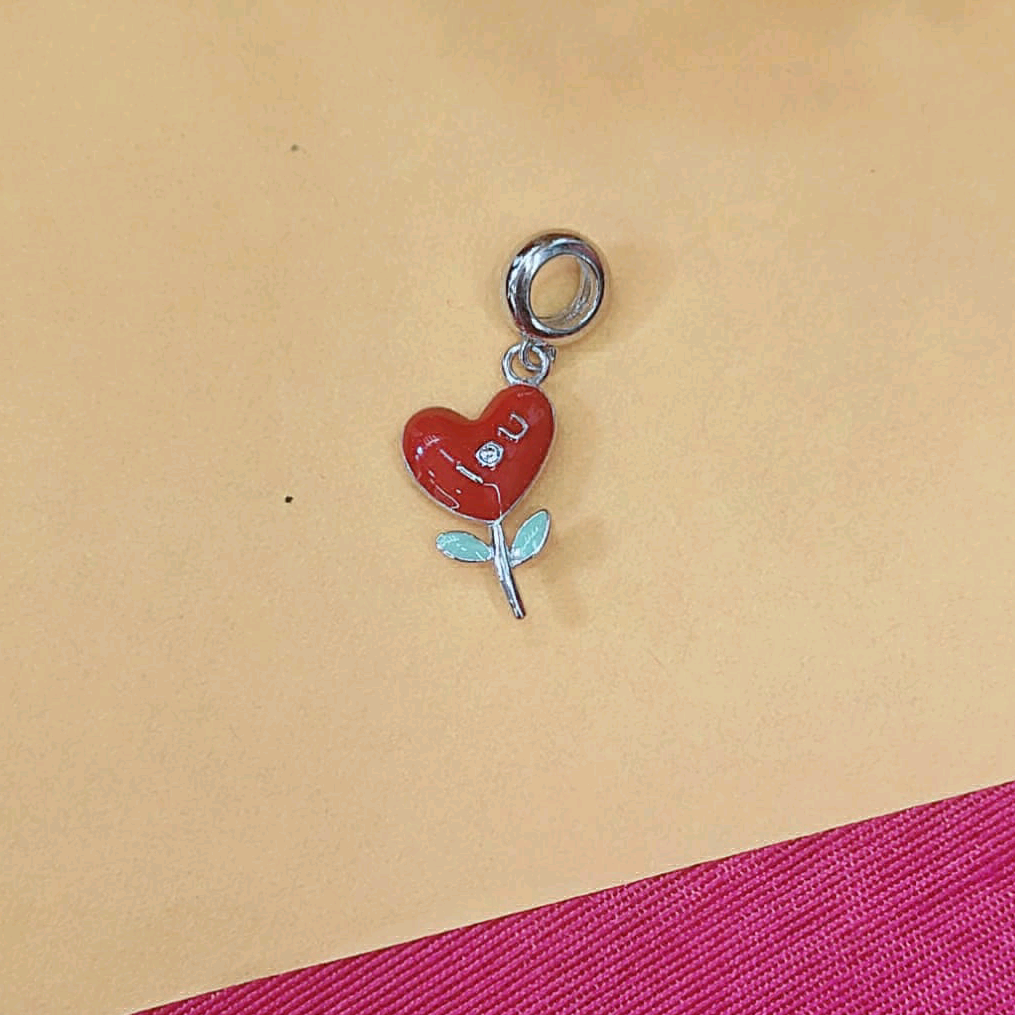 Red Heart Pendant Charm